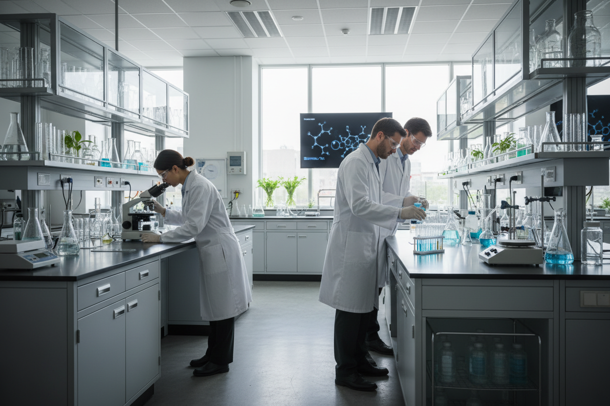 scientists working in a laboratory